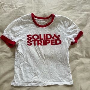 Solid & Striped ringer tshirt